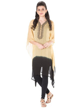 Yellow Shaded Georgette Kaftan