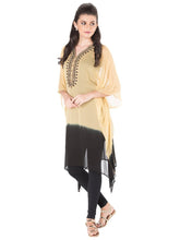 Yellow Shaded Georgette Kaftan