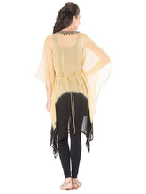Yellow Shaded Georgette Kaftan