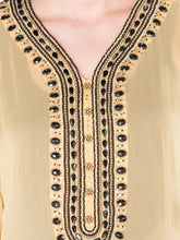 Yellow Shaded Georgette Kaftan