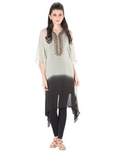 Grey Shaded Georgette Kaftan