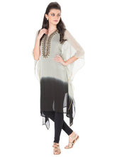 Grey Shaded Georgette Kaftan