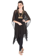 Black Georgette Kaftan