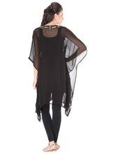 Black Georgette Kaftan
