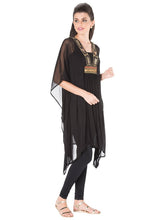Black Georgette Kaftan