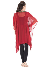 Maroon Georgette Kaftan