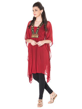Maroon Georgette Kaftan