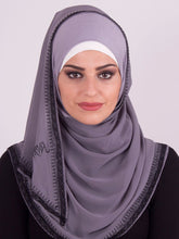 Studded Lace Border Instant Hijab