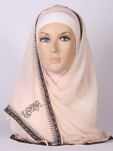 Studded Lace Border Instant Hijab