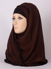 Studded Lace Border Instant Hijab