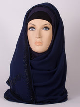 Studded Lace Border Instant Hijab