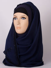 Studded Lace Border Instant Hijab