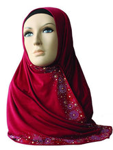 Heavy Studded Instant Hijab-A15SHCARTWSRKP1881L