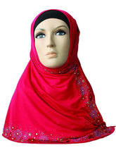 Heavy Studded Instant Hijab-A15SHCARTWSRKP1881L