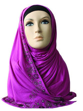 Heavy Studded Instant Hijab-A15SHCARTWSRKP1881L