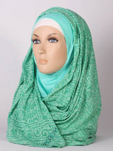 Printed Knitted Instant Hijab