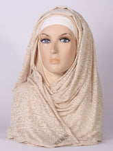 Printed Knitted Instant Hijab