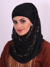 Fancy Lace With Stone Hijab