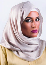 Pearl Bordered Satin Scarf