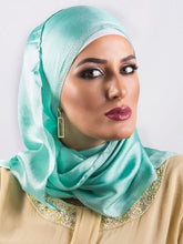 Pearl Bordered Satin Scarf