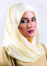 Pearl Bordered Satin Scarf
