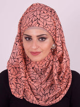 Leaf Pattern Crepe Hijab
