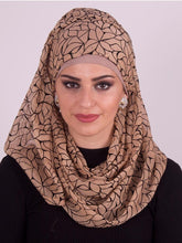 Leaf Pattern Crepe Hijab