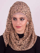Leaf Pattern Crepe Hijab