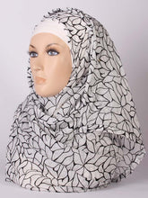 Leaf Pattern Crepe Hijab