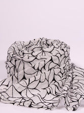 Leaf Pattern Crepe Hijab