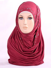 Stone Bordered Jersey Hijab