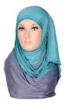 Ombre Stretch With Stone Border Hijab