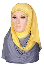 Ombre Stretch With Stone Border Hijab