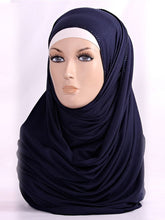 Sleek Crystal Border Jersey Hijab