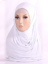 Sleek Crystal Border Jersey Hijab