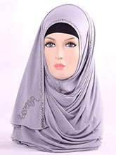 Rhinestone Border Instant Shawl