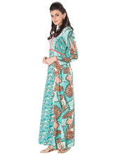 Floral Print Jalabiya-S16JBCAKALVR461A