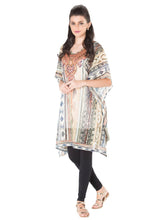 Abstract Print Poncho
