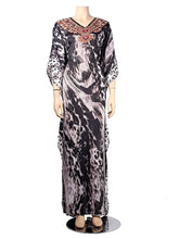 Black-White Long Poncho