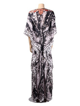 Black-White Long Poncho