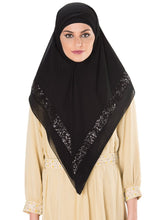 Sequin Border Square Hijab