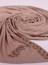 Studded Border Jersey Hijab