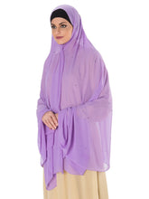 Stone Studded Chiffon Scarf